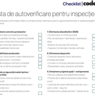 Procedură Codex: Aplicarea Listei de Autoverificare pentru Inspecții de Siguranța Alimentelor